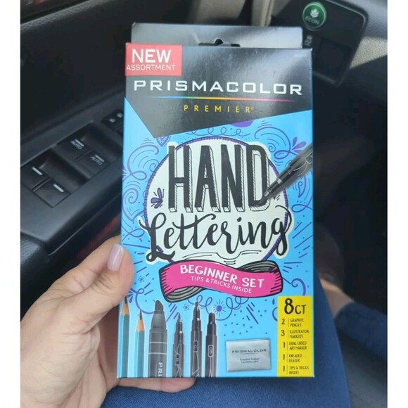 Prismacolor Premier Hand Lettering Beginner Set, 8 Count NEW - Picture 1 of 3